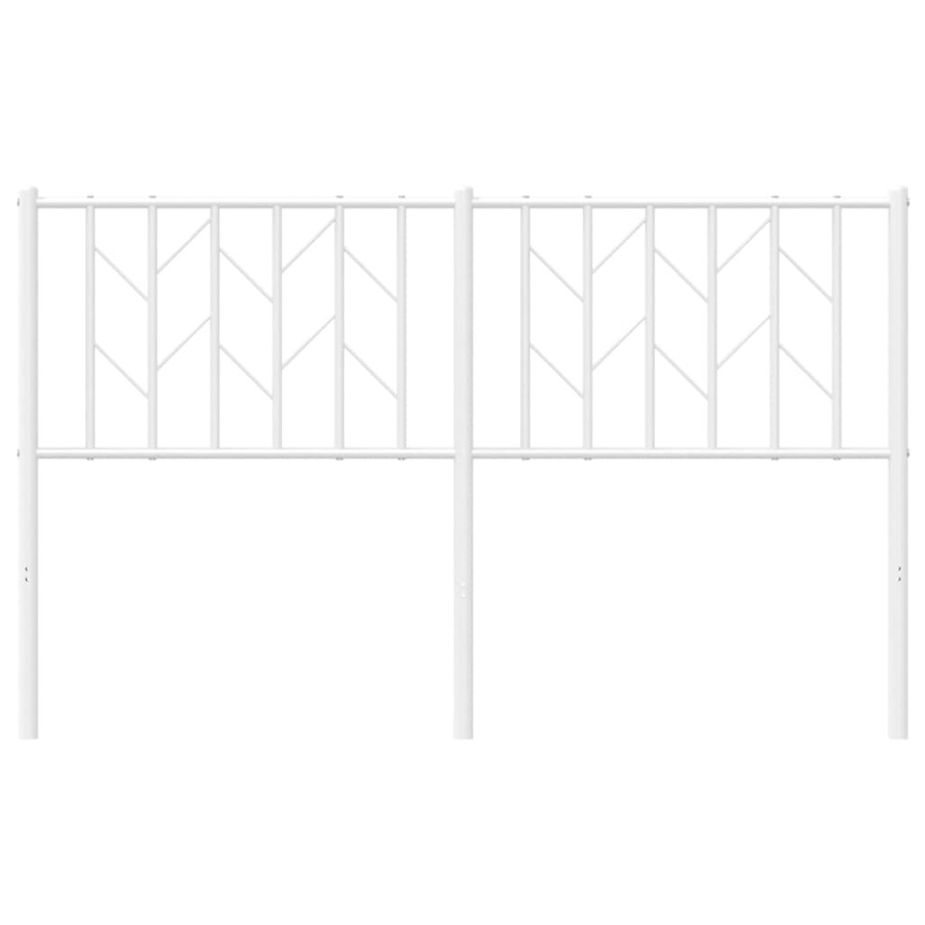 Vidaxl (White, 193 Cm) Metal Headboard Bedroom Home Bed Header Bed Headboard Black 200 Cm - Image 2