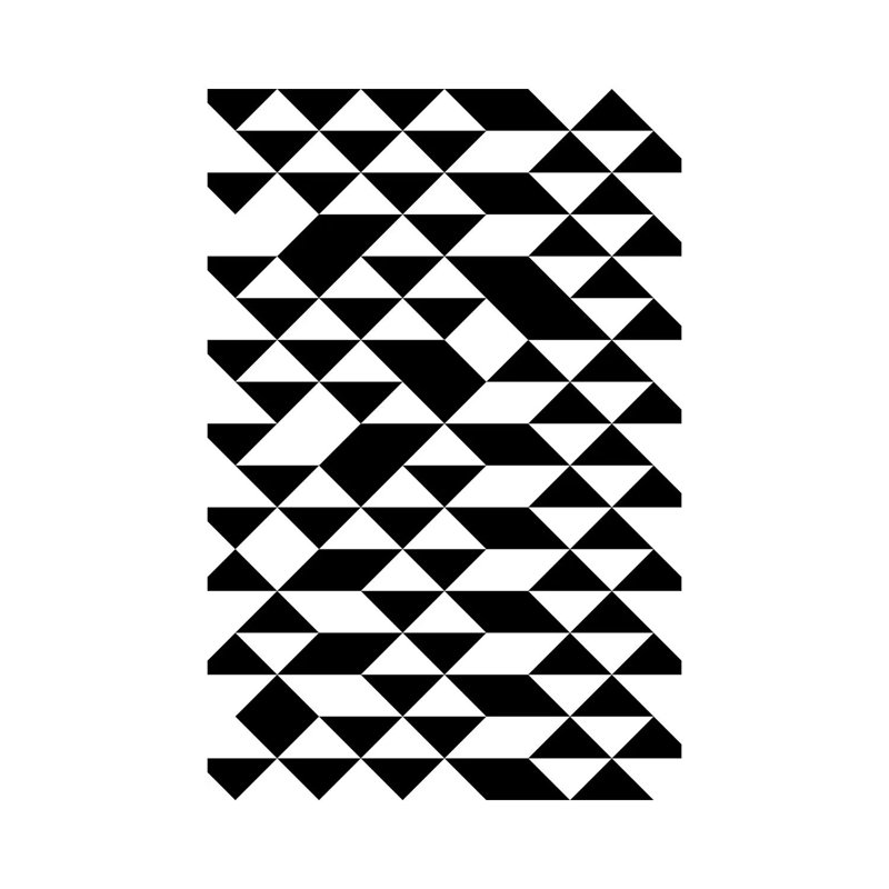 «Triangle Motif», art textuel sur toile tendue, H 12 po x l 8 po x P 0,75 po