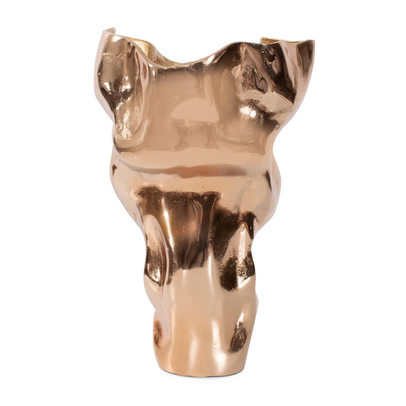 Teresina Gold Aluminum Vessel- Tall