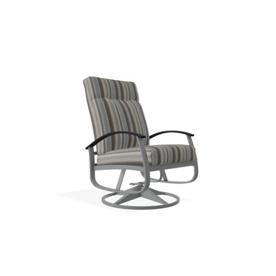 Chaise de patio pivotante avec coussins Askar