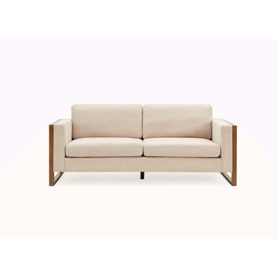 79" Modern Sofa With Solid Wood Legs,3-Seater,Living Rooms,Bedrooms,Apartment Office