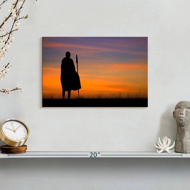 Leisha African Warrior, 8" H x 12" W