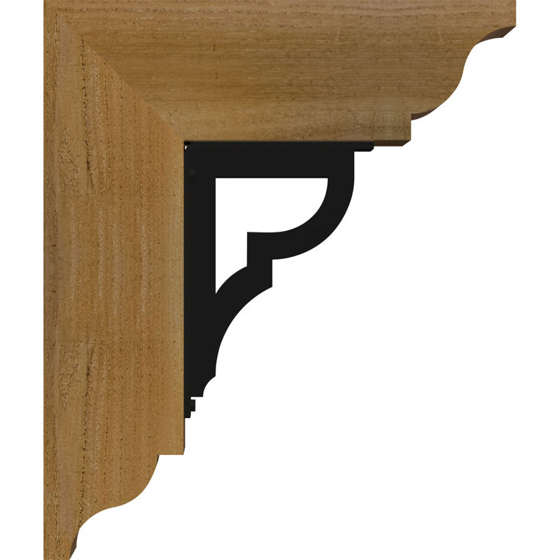 Support de fer triple Bradford, H 16 po x P 13 1/2 po, Cèdre rouge de l'Ouest l 4 po x T 4 po (sciage br