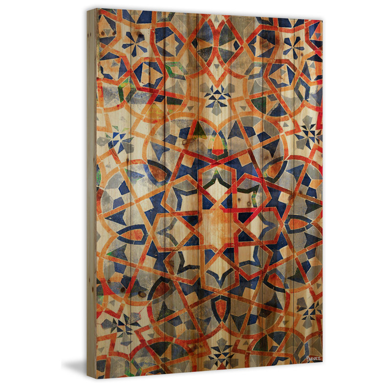 Figuig par Parvez Taj - reproduction sur bois, H 45 po x l 30 po x P 1,5 po