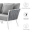 Ensemble de canapé modulaire d'extérieur en aluminium 4 pièces Stance par Modway-1354370101