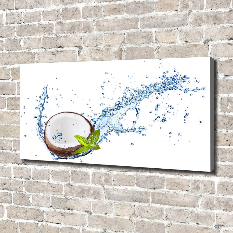 Coconut And Water - No Frame Print on Canvas
