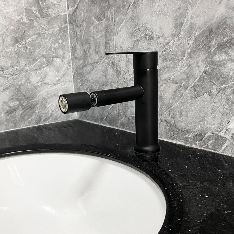 Single Handle Bathroom Vanity Faucet In Matte Black, Crafted From Stainless Steel For A And Stylish Sink Black Faucet, Constructed With Modern Improvement