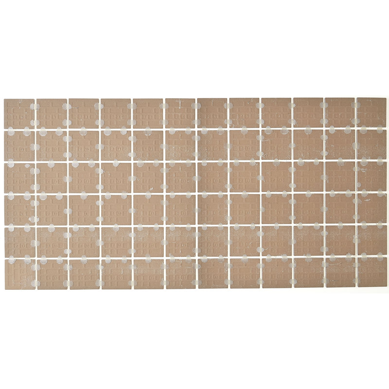 Tuile de mosaïque en céramique 2 po x 2 po blanc méta Slate Attaché