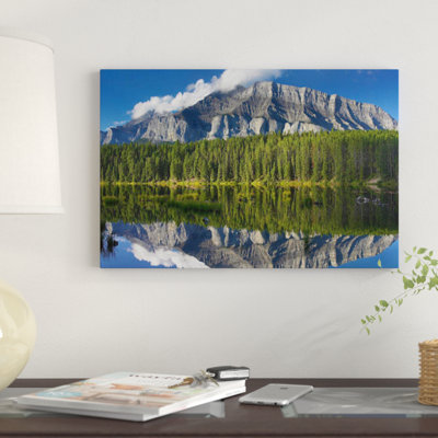 " Mount Rundle And Boreal Forest Reflected In Johnson Lake, Banff National Park, Alberta, Canada III " by Tim Fitzharris