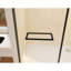Porte de douche coulissante double sans cadre avec verre trempé et poignée en acier inoxydable, l 56-60 po x H 74 po-116834034
