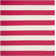 Brookvale Striped Hand-Woven Cotton Red/White Area Rug