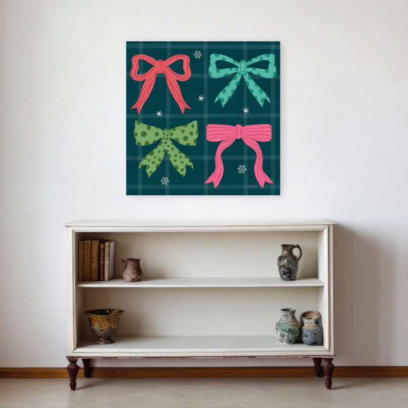 «Jolly Bows II», reproduction d'art mural abstrait contemporain, H 32 po x l 32 po