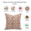 Housse de coussin en lin de luxe à imprimé bloc de main pour canapé, lit ou chaise d'appoint - 22 X 22 pouces-791970376