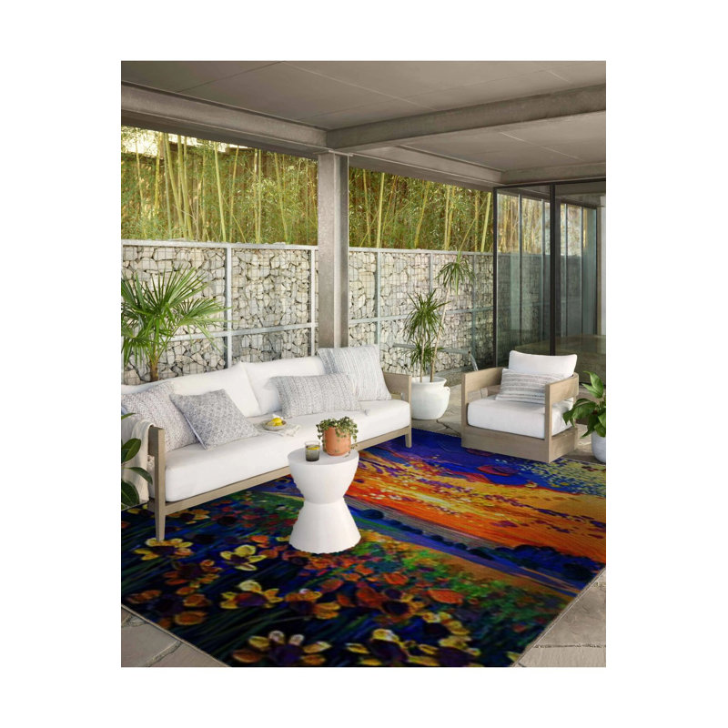 Tapis décoratif lavable à la machine à motif pastel abstrait aux couleurs pastel