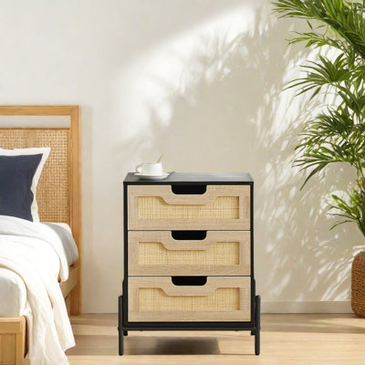 48.3cm W Metal Bedside Table