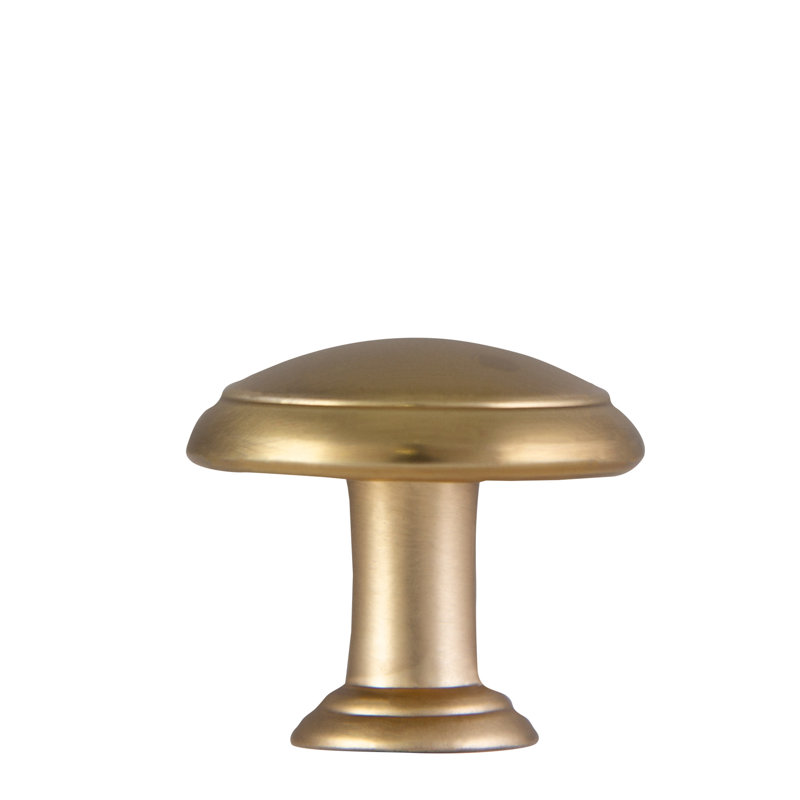 Victorian 0.63" Mushroom Knob, Satin Gold