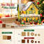 Calendrier de l'Avent 2026, jeu de construction, village enneigé de 24 jours avec Père Noël, Casse-Noisette et lumières DEL, mini-briques de 3,6 mm
