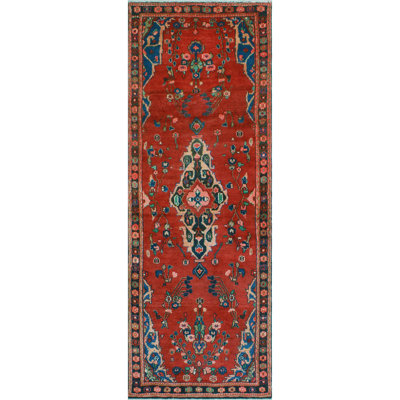 Khubhu Distressed Fabiana Red Runner
