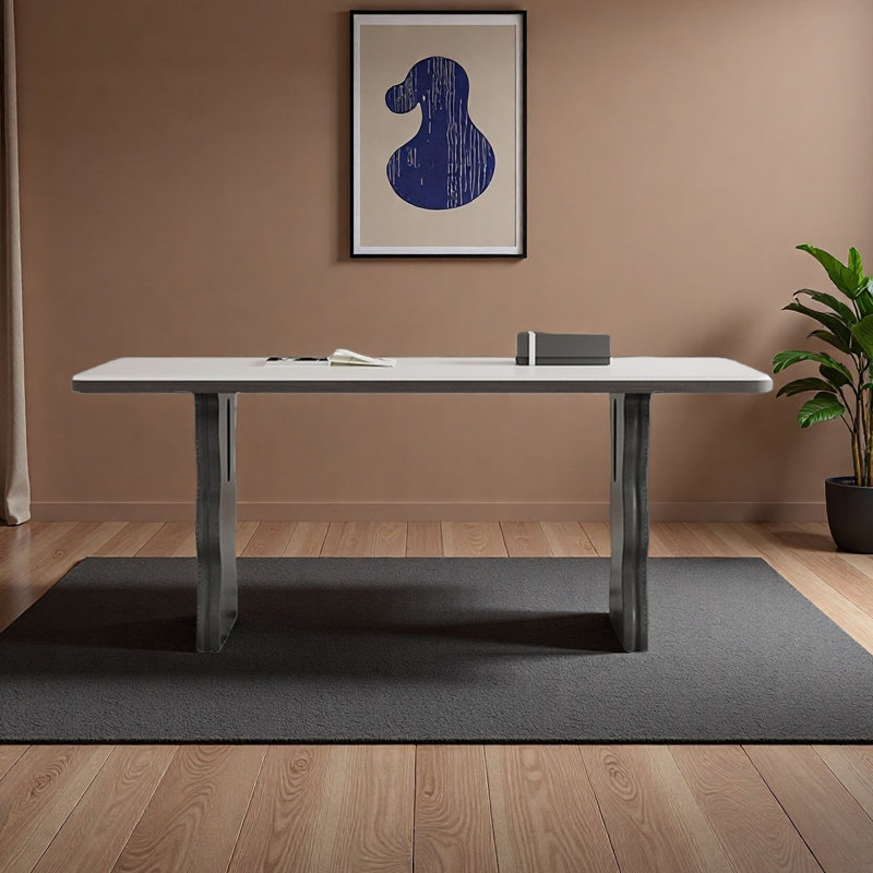 Table de salle à manger rectangulaire French Rock, H 29,5 po x L 63 po x l 31,5 po