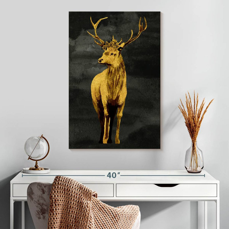 Brampt Golden Deer, 30" H x 20" W