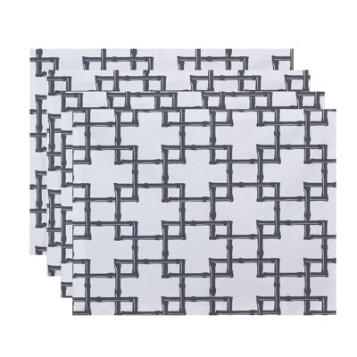 Connelly Polyester Geometric Rectangle Placemat