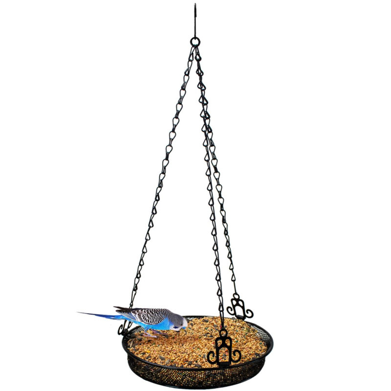 Mangeoire à oiseaux en métal