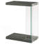 Table d'appoint en bois d'ingénierie gris Sampson