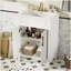 Meuble-lavabo 24 po avec lavabo intégré en céramique, meuble-lavabo simple avec 2 portes et meuble-lavabo simple pour petite et moyenne salle de bain-1553543953