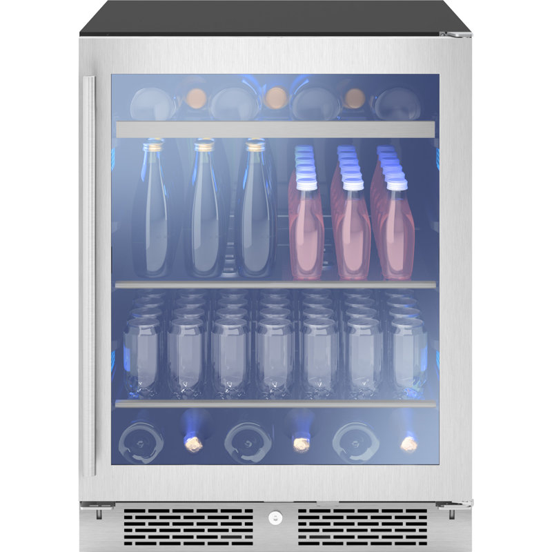 Presrv 24" 112 Cans (12 oz.) Convertible ADA Beverage Refrigerator with Wine Storage
