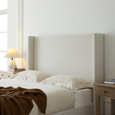 Hosford Upholstered Wingback Bed  