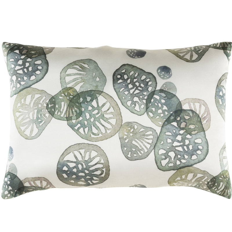Natural Affinity Silk Pillow Cover, Green, Pillow Cover Only - No Insert