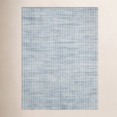Hannon Blue Hand-Woven Geometric Rug