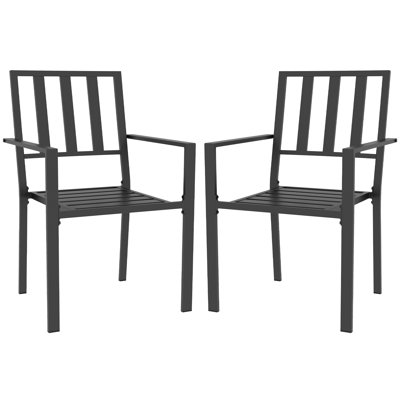 Noyan Stackable Outdoor Patio Dining Armchair