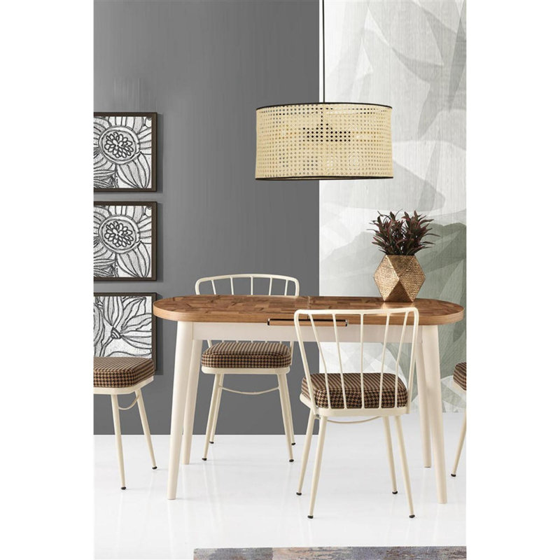Jacqui 1 - Light Drum Pendant, Beige