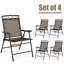 Fauteuil de patio pliant doré