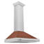 ZLINE 36 in. Convertible DuraSnow Stainless Range Hood with Copper Shell and Handle (KB4SNX-C-36)