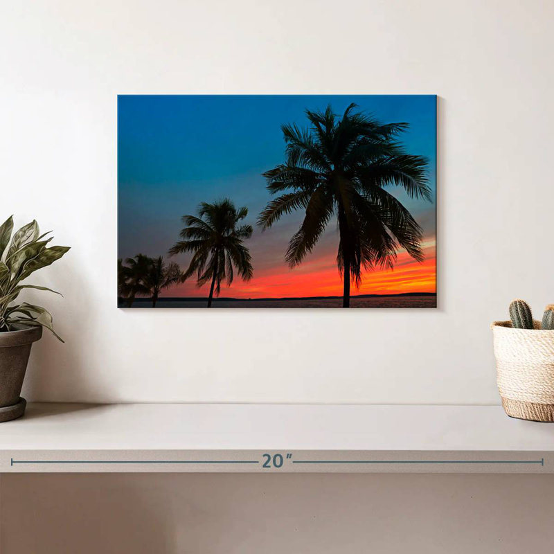 Coucher de soleil des Caraïbes Gillard, H 8 po x l 12 po
