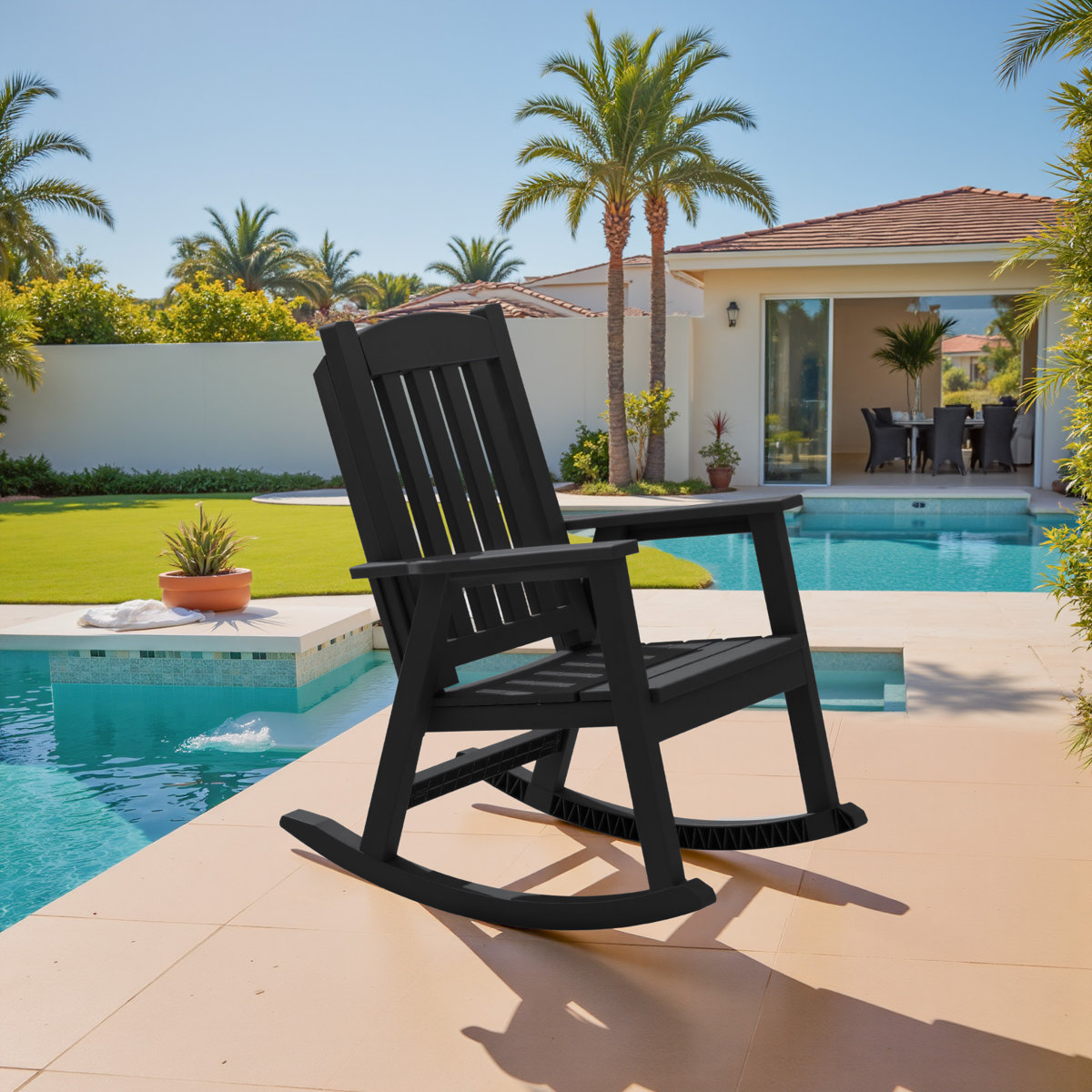 Winston Porter Plastic Rocking Chairs For Outdoor Use, Perfect For ...