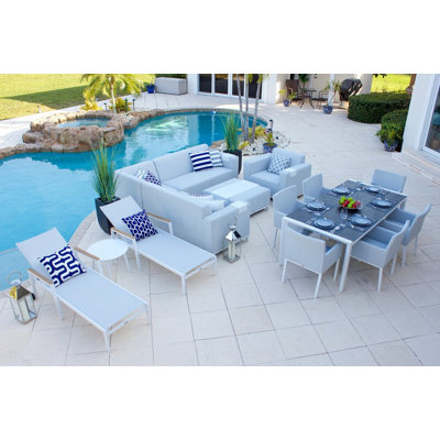Tuscany 14 - Person Modular Patio Conversation Set