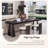 47.24"Black Pine Rectangular Desk-116502051