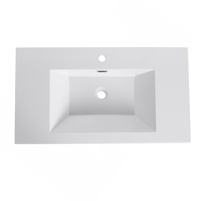 Lavabo de salle de bain en résine