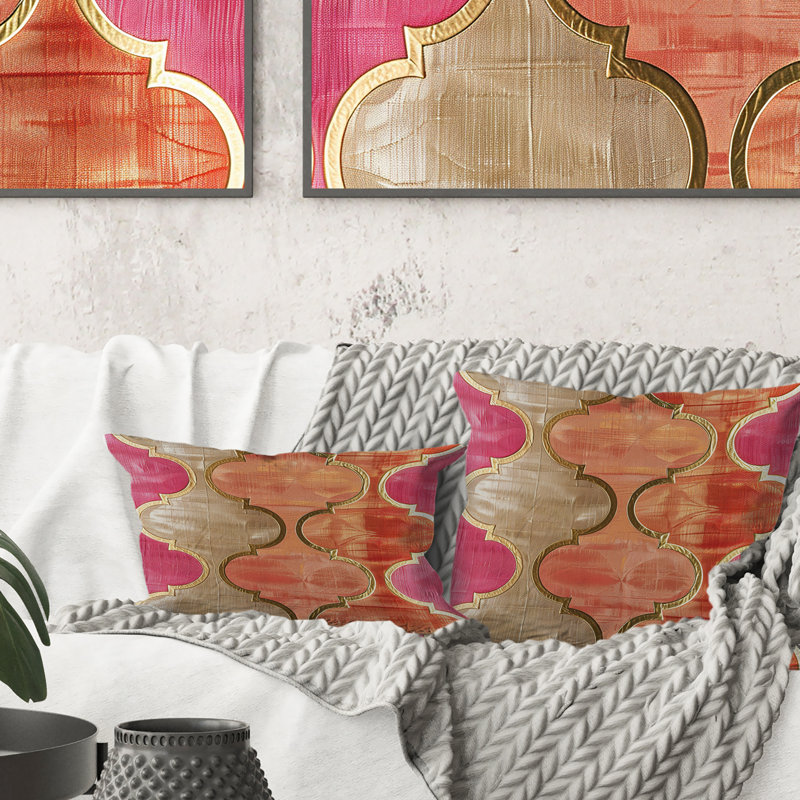 Coussin Quatrefoil Glam II - Glam, H 16 po x l 16 po