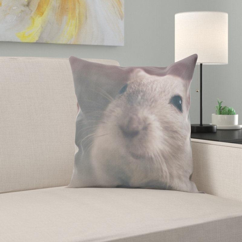 Animal Print Microsuede Throw Pillow