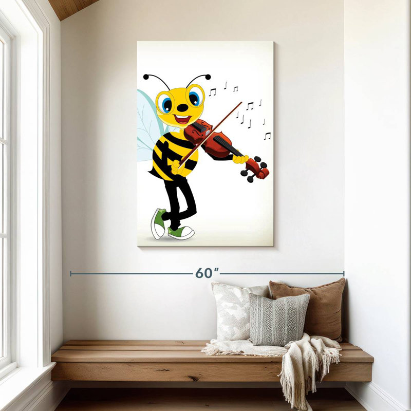 Ashelle Bee Playing Violin, 45" H x 30" W