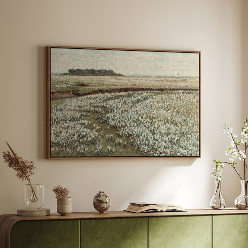 «Vintage Landscape XLIX», reproduction sur toile à cadre flottant, Noyer, H 25 po x l 37 po
