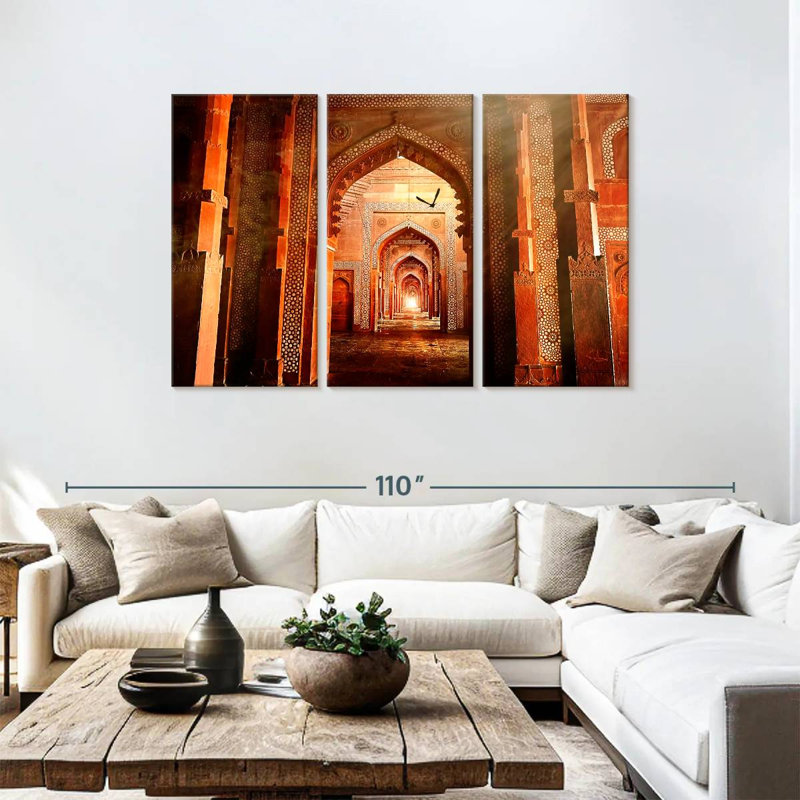 Fatehpur Sikri Arches, 48" H x 74" W