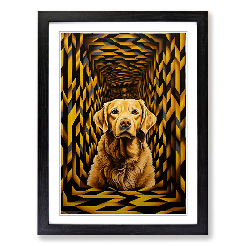 Golden Retriever Op No.2 - Framed Print