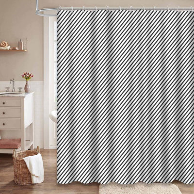 Rideau de douche Diagonal Stripes