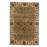 Wool Oriental Area Rug in Blue Beige
