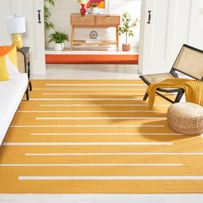 Tapis en coton tissé à la main Estivalis
